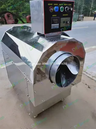 Electromagnetic Torreya Pecans Roasting Machine for Pine Nuts, Brazil Nuts, Chestnuts, and Melon Seeds (30kg/h)