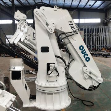 Vessel Crane 1T10M Folding Telescopic Boom Vessel Crane Safe And Smooth