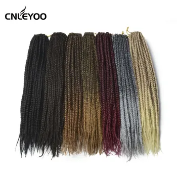 Special offer wholesale 18 inch durable anti-shedding low temperature fiber dark brown crochet hair