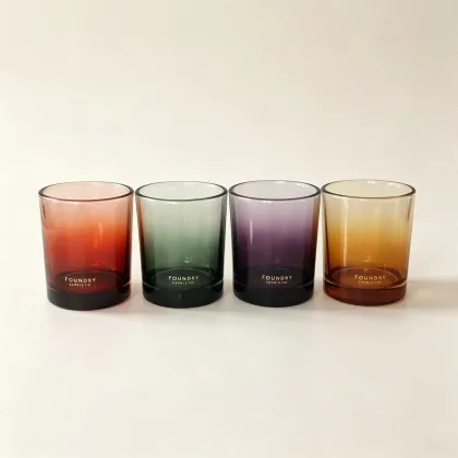 Gradient Glass Candle Jar