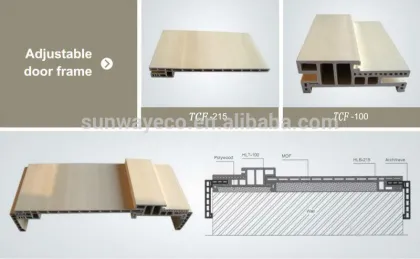 WPC door frames adjustable wooden plastic PVC door