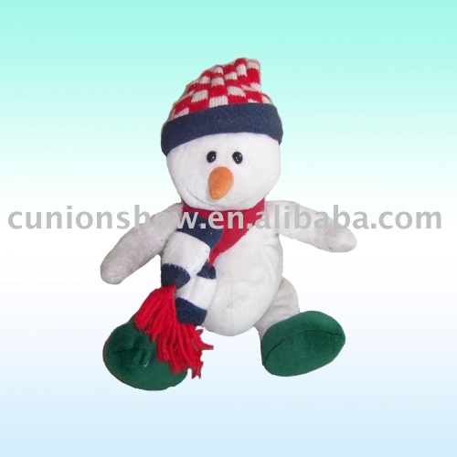 snowman/plush/stuffed/toy manufacturer/china/organic eco friendly toy