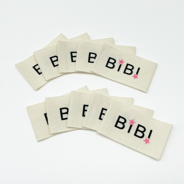 Custom Logo Polyester Satin Cotton Garment Labels for Pet Clothes