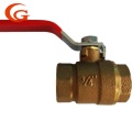 Válvula de bola de bronce duradera para aplicaciones industriales