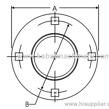 4-bolt Hole Round Self-aligning Mounting Flanges 