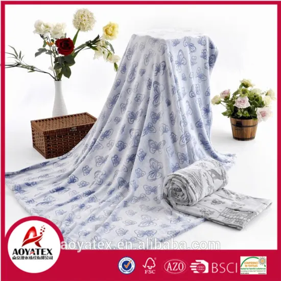 physical printed embossed super soft flannel fleece blanket