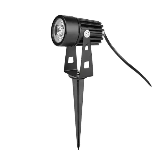 3W 110V LED Garden Light - Outdoor Ground Stake Lawn Lamp IP65 Waterproof Warm White Spot Light