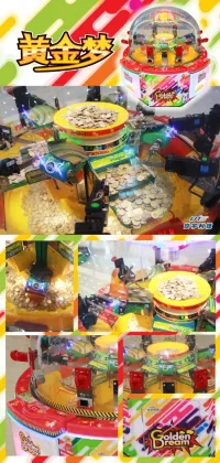 UNIS coin operated game machine coin pusher machine for sale golden dream