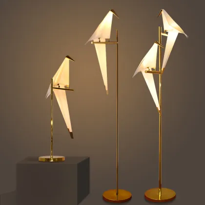 Fancy Indoor Lighting Standing Floor Lamp with Bird Shade ETL52014