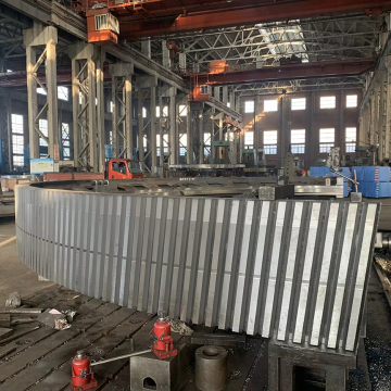 Large Diameter Cast Iron Double Helical Ring Gear Wheel