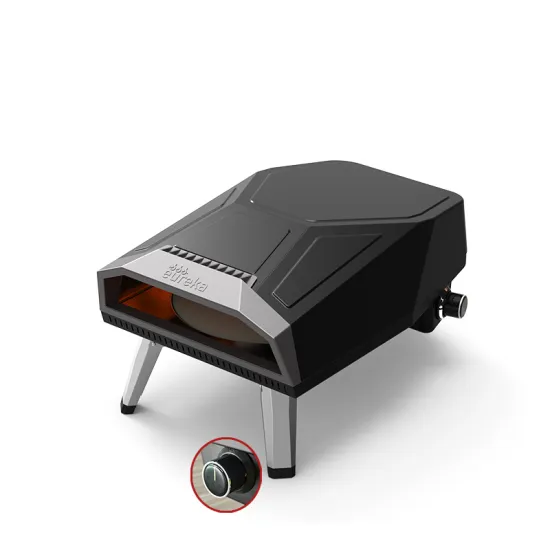 Stainless Steel Pizza Maker Baking Machine Pizza Stone Rotating 12 inch Gas Portable Outdoor Pizza Oven