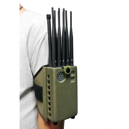 10 Bands Handheld Anti UAV Drone Jamming Equipment