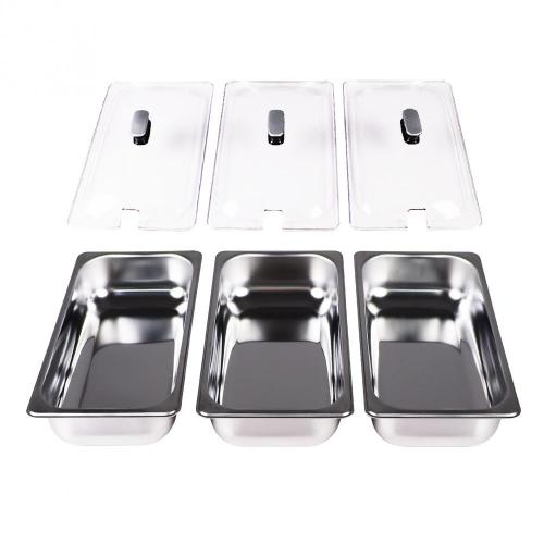 Triple Buffet Server with 3-Pan Warming Tray