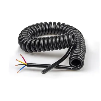 4x0.2mm² Electrical Extension Cord Coiled Cable