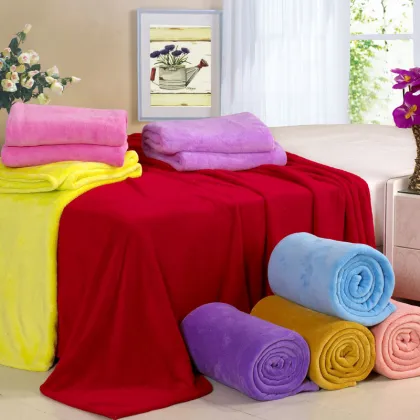 Lovely Coral Fleece Printed Blanket