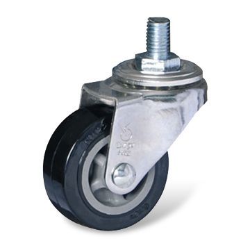 Light-duty Caster with Chromium Plating Housing, Available in Black Color