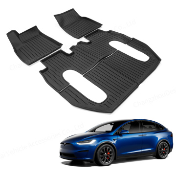 Vacuum-formed Car Floor Mats Full Set for Tesla Model X