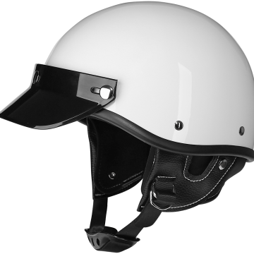 Retro Leather 3/4 Helmet for All Seasons