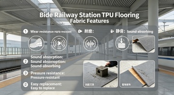 Heavy-Duty TPU Flooring for Railway Stations