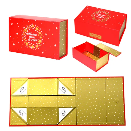 Red Christmas Folding Box Packaging