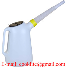 Cool Water Canister 8 Litre Polyethylene (HDPE) Watering Can Oil Fuel Measuring Jug Plastic Pouring Pitcher