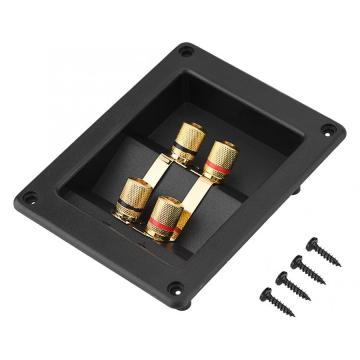 4 Copper Binding Post Terminal Cable Connector Speaker Terminal Box Acoustic Components Professional speaker accessories