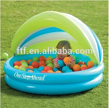2016 Customize circular bask in PVC inflatable baby pool bath tub
