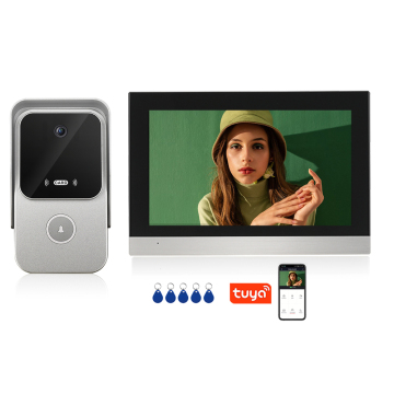 Tuya Smart IP Video Doorphone with RFIC Access Control, Waterproof, Night Vision for Villas
