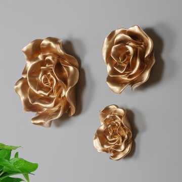 Rose Flower Wall Decoration 3D Art Wall Hanging Background Mural Wall Sticker Home Decoration Accessories R721
