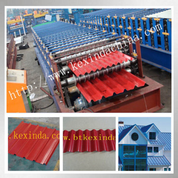 KXD-860/850 double layer roll forming machine roof wall panel making