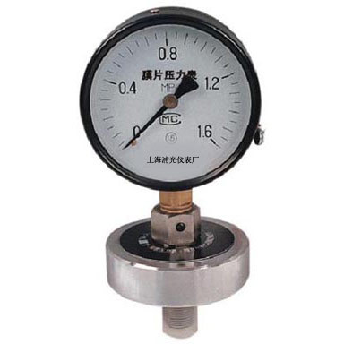 YPF Series Corrosive Resistant Diaphragm Pressure Gauge