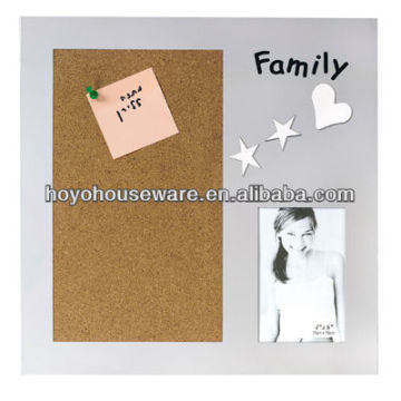 Wooden frame memo board cork notice board