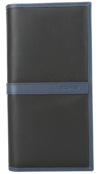 Fashion Passport Cover Genuine Leather ID Holders Casual Black Leather Passport Holder