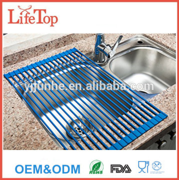 Silicone Dish Drainer Multipurpose Roll-up Dish Drying Rack