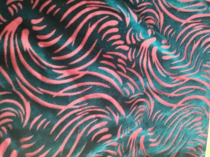 Nylon spandex velvet  burnout elastic for garments