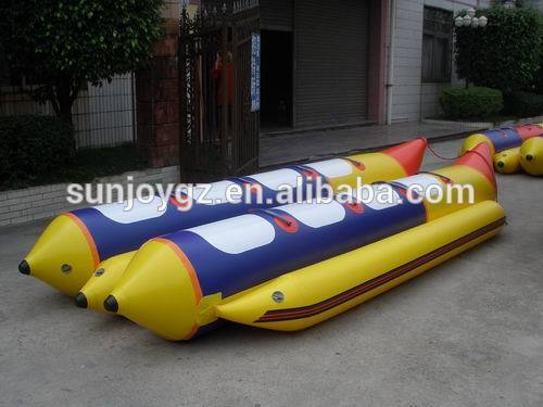 Cheap Price 8 person double tube inflatable banana boat Water Surfing Boat