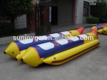 Cheap Price 8 person double tube inflatable banana boat Water Surfing Boat