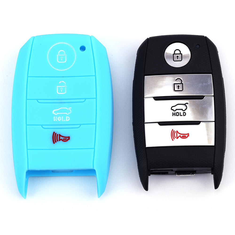 4 Buttons Car Key Case