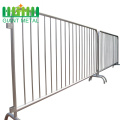 Used Metal Silver Stainless Steel Crowd Control Barrier