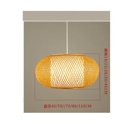 Modern bamboo chandelier lighting for tatami living room