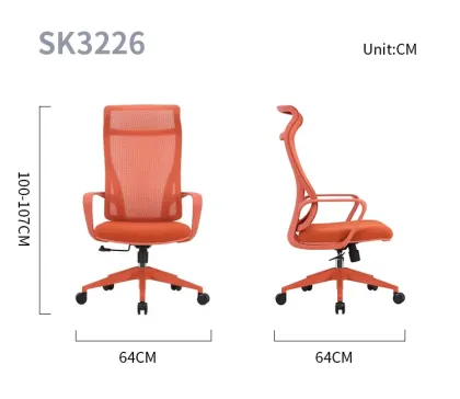 High Back With Head Pillow Adjustable Office Furniture Mesh Office Chairs Red Reception Swivel Best Ergonomic Office Chairs