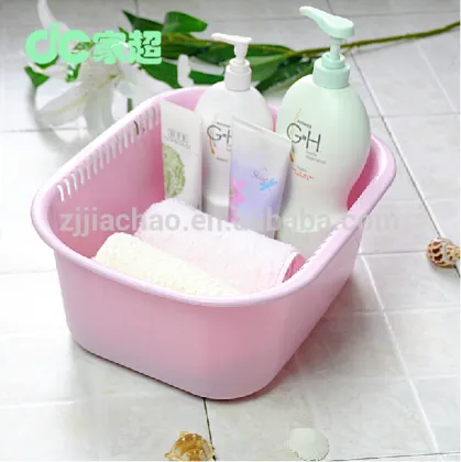 pp Solid color Rectangular Plastic Wash Basin