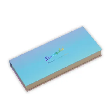 Beauty empty eyeshadow palette box with a mirror