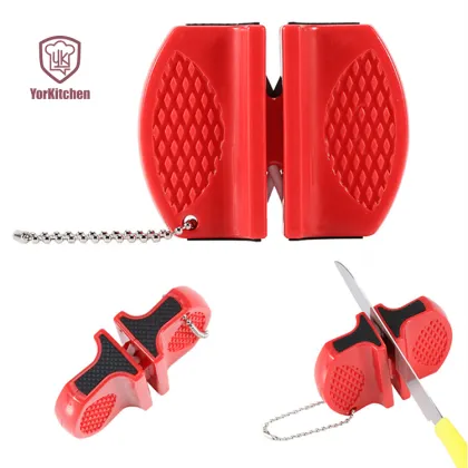 Compact Butterfly Knife Sharpener and Key-chain Tool