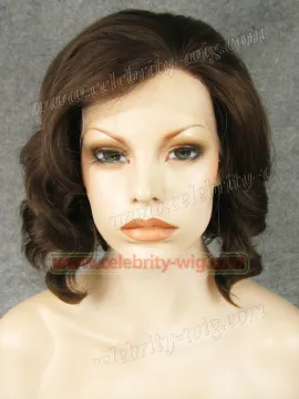 Dark Brown Elegant Wavy Synthetic Lace Front Wig