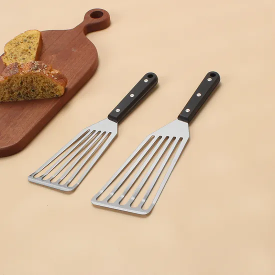 Professional Polished Stainless Steel Cooking Tools: Frying Fish, Steak Spoon, Multi-Functional Slotted Turner, and Eel Shovel