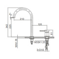 Seawind 2-hole mixer metbexê