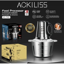 ACKILISS Stainless Steel Multifunction Food Processor