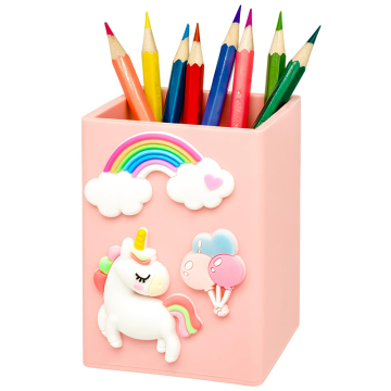 Cute Cartoon Unicorn Pencil Holder for Kids