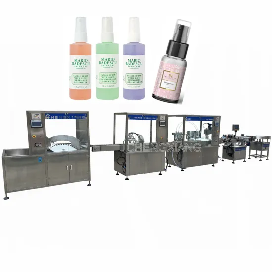 Automatic Liquid Bottle Spray Filling and Capping Machine (30ml-180ml)